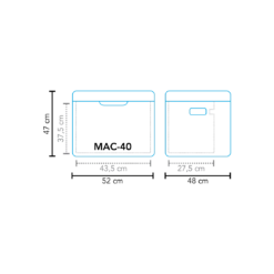 Mestic MAC-40 3 Way Camping Fridge -Kampa Store 100 1503620