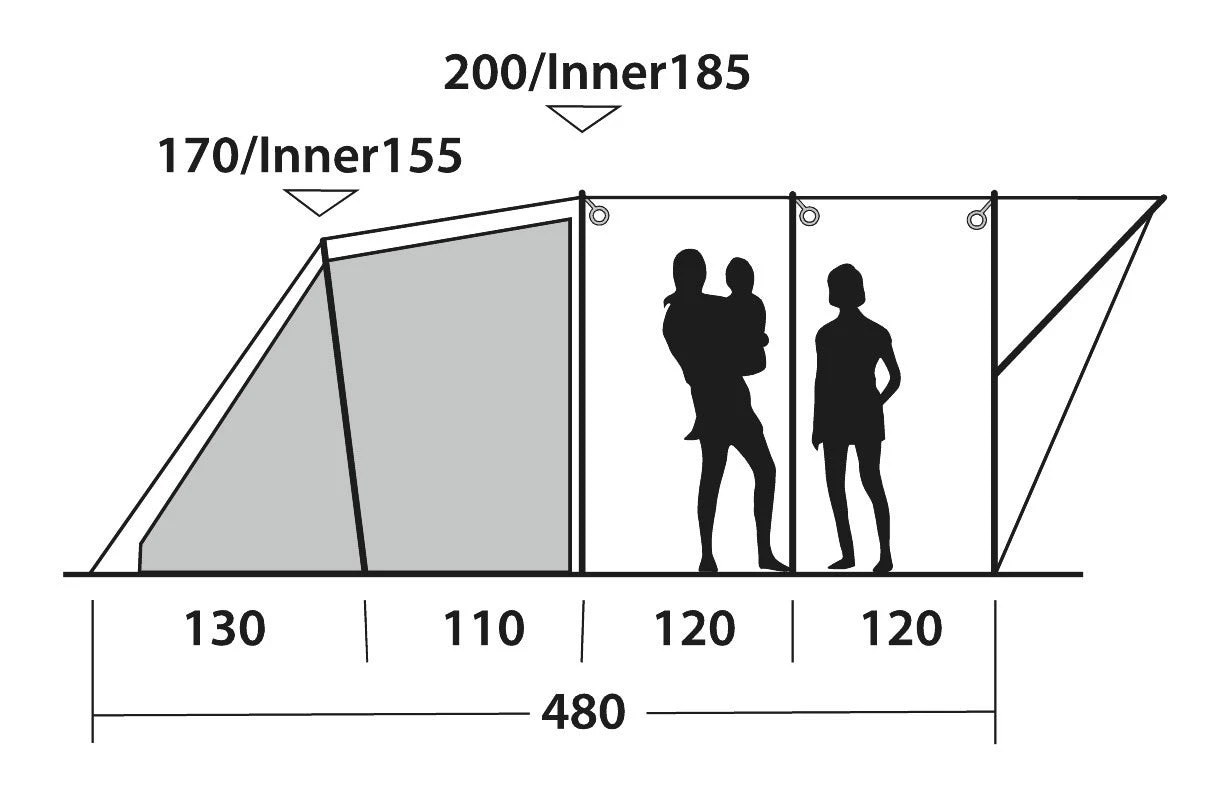 Outwell Lawndale 500 Tent 3 Outwell Lawndale 500 Tent - Image 3