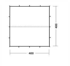 Robens Tarp X 4m 9 Robens Tarp X 4m -Kampa Store 130186 Tarp 4x4 m Drawing Floorplan 3 2