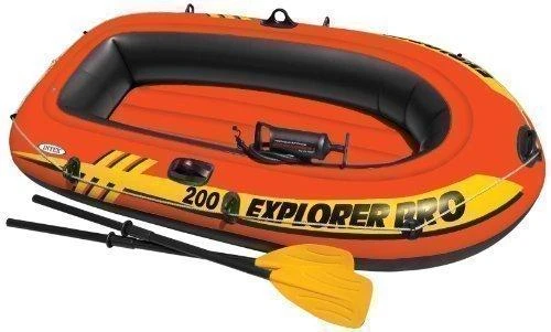 Intex Explorer Pro 200 Inflatable Boat Pump And Oar Set 1 Intex Explorer Pro 200 Inflatable Boat Pump And Oar Set