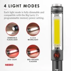 Nebo Big Larry™ 2 9 Nebo Big Larry™ 2 -Kampa Store 6737 Gray Light Modes 01 1800x1800 2b8ef0b3 67c6 4410 a95b 5c620f8cd83f