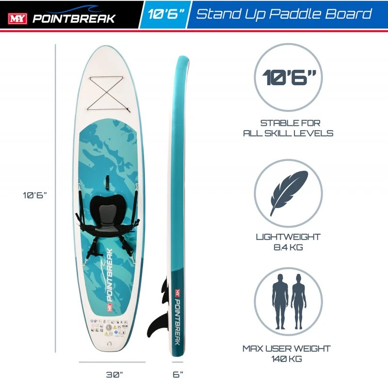 M.Y 10ft 6in Paddle Board Package With Kayak Seat 2 M.Y 10ft 6in Paddle Board Package With Kayak Seat - Image 2