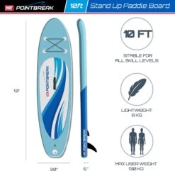 M.Y 10ft Blue Inflatable Paddle Board Package -Blue 6 M.Y 10ft Blue Inflatable Paddle Board Package -Blue -Kampa Store 807 2329