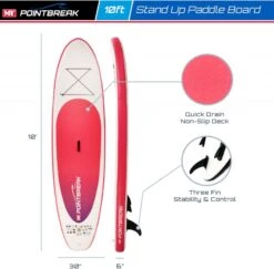 M.Y 10ft Inflatable Paddle Board Package -Pink 8 M.Y 10ft Inflatable Paddle Board Package -Pink -Kampa Store 809 2938