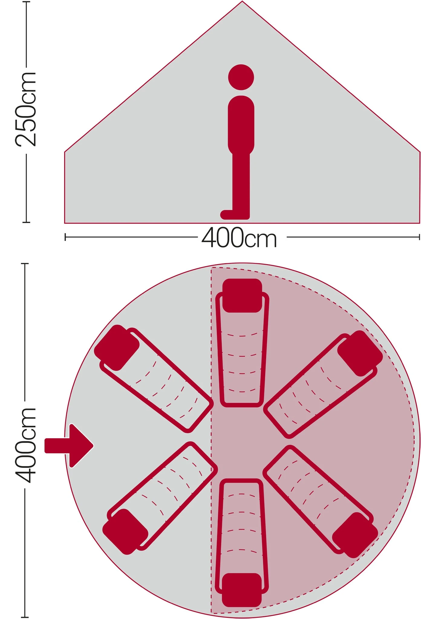 Quest Signature 5m Classic Bell Tent 2 Quest Signature 5m Classic Bell Tent - Image 2