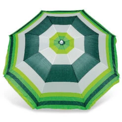 Yello Stripped Parasol 6 Yello Stripped Parasol -Kampa Store BGG1305 yello green striped parasol top