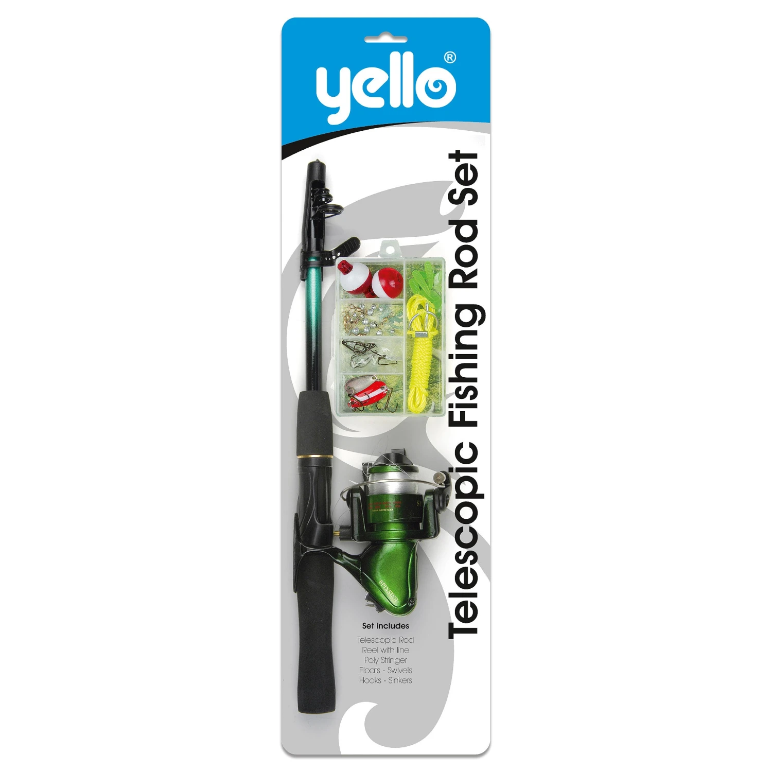 Yello Telescopic Junior Fishing Rod Set 1 Yello Telescopic Junior Fishing Rod Set