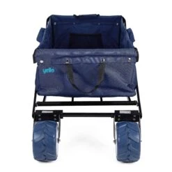 Yello Folding Beach Trolley 10 Yello Folding Beach Trolley -Kampa Store BGG1675 yello foldable trolley blue front copy