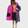 Dryrobe Advance Long Sleeve Black Camouflage Pink - RECYCLED
