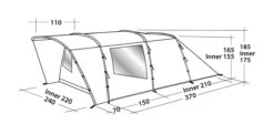 Easy Camp Palmdale 400 4-Berth Tent -Kampa Store EZCP120368OD