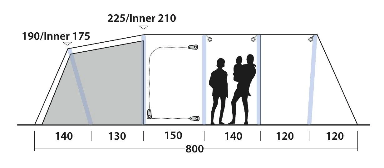 Outwell Knoxville 7SA Air Tent 2022 4 Outwell Knoxville 7SA Air Tent 2022 - Image 4