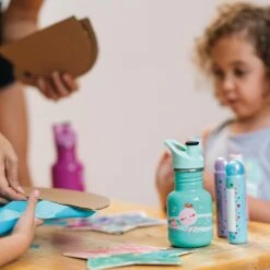 Klean Kanteen Kid Classic Sport Bottle 355ml - Surfs Up -Kampa Store K12CPPS JF Jellyfish graphic bottle lifestyle