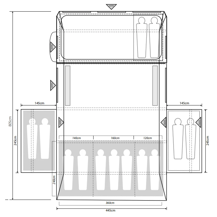 Outdoor Revolution Kalahari PC 9.0 DSE Air Tent 2 Outdoor Revolution Kalahari PC 9.0 DSE Air Tent - Image 2
