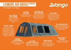 Vango Lismore Air 600XL Tent Package -Kampa Store Lismore Air 600XL Package