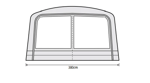 Outdoor Revolution Airedale 6S /6SE Front Porch Extension 2 Outdoor Revolution Airedale 6S /6SE Front Porch Extension - Image 2