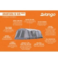 Vango Anantara IV Air 450XL Tent -Kampa Store anantara iv air 450xl 3
