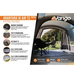 Vango Anantara Air TC 450XL Tent 13 Vango Anantara Air TC 450XL Tent -Kampa Store anantara iv air tc 450xl 4