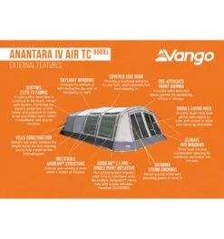 Vango Anantara IV Air TC 650XL Tent 13 Vango Anantara IV Air TC 650XL Tent -Kampa Store anantara iv air tc 650xl 3