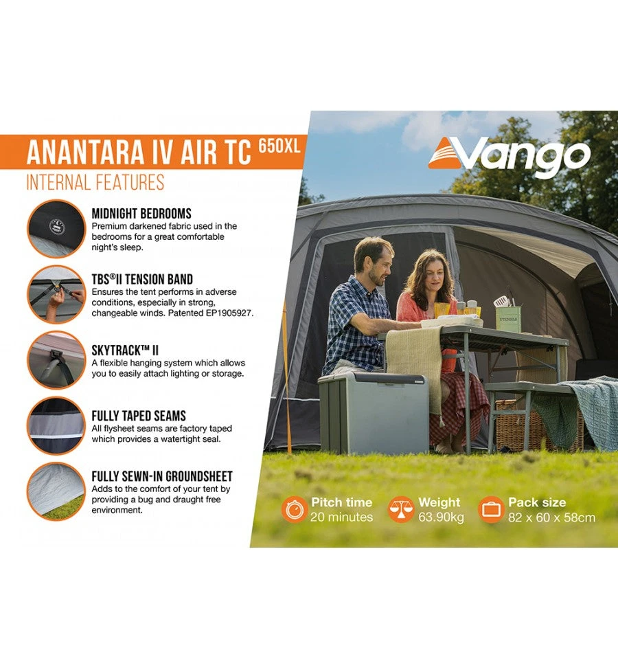 Vango Anantara IV Air TC 650XL Tent 9 Vango Anantara IV Air TC 650XL Tent - Image 9