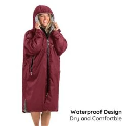 Osprey Unisex Changing Robe Maroon 14 Osprey Unisex Changing Robe Maroon -Kampa Store callout 1 8