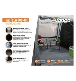 Vango Castlewood 400 Tent Package -Kampa Store castlewood 400 package 3