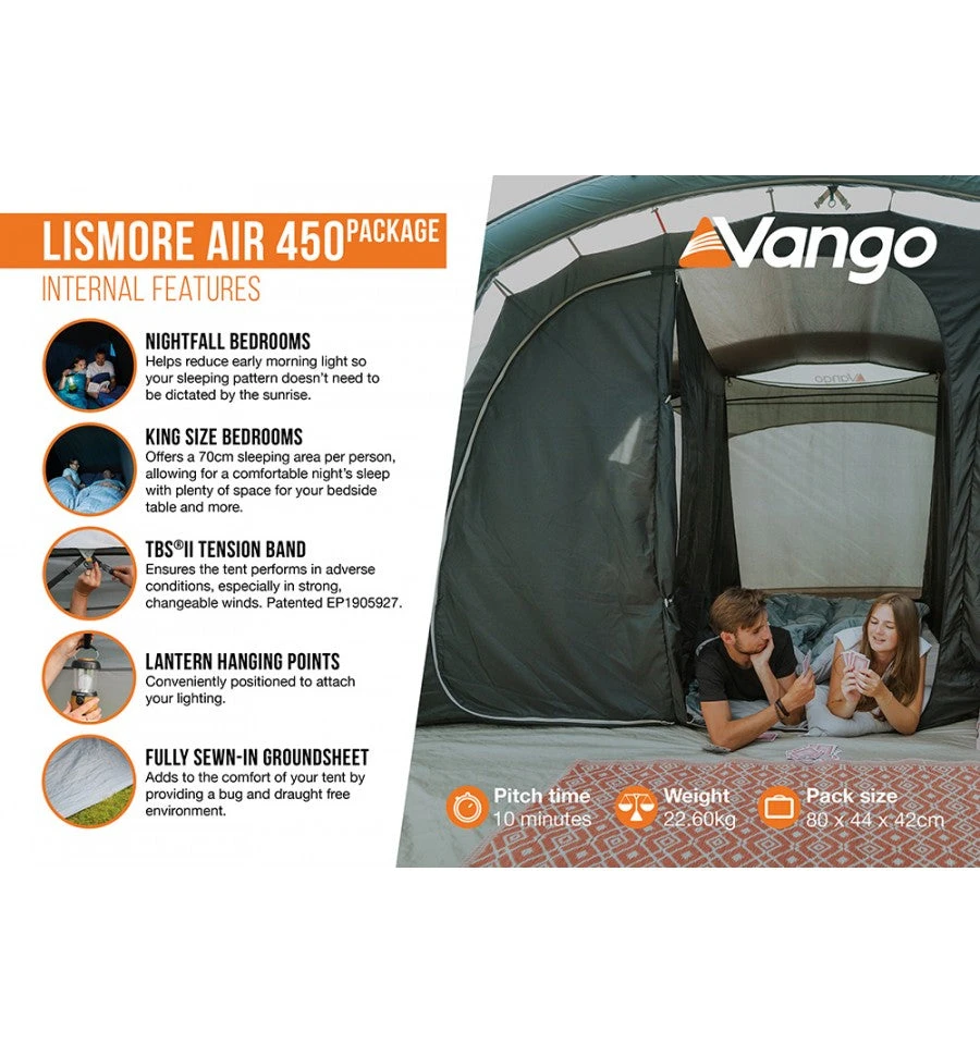 Vango Lismore Air 450 Tent Package 5 Vango Lismore Air 450 Tent Package - Image 5