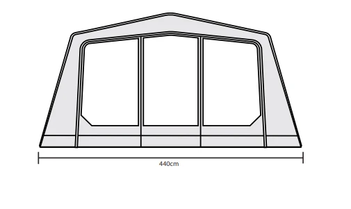 Outdoor Revolution O-zone Safari Front Porch Extension 3 Outdoor Revolution O-zone Safari Front Porch Extension - Image 3