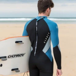 Osprey Zero 3mm Mens Full Length Wetsuit -Kampa Store ws1043 1052 osprey zero mens wetsuit blue lifestyle 47 12