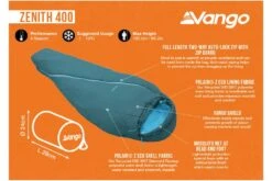 Vango Zenith 400 Sleeping Bag -Kampa Store zenith 400 2